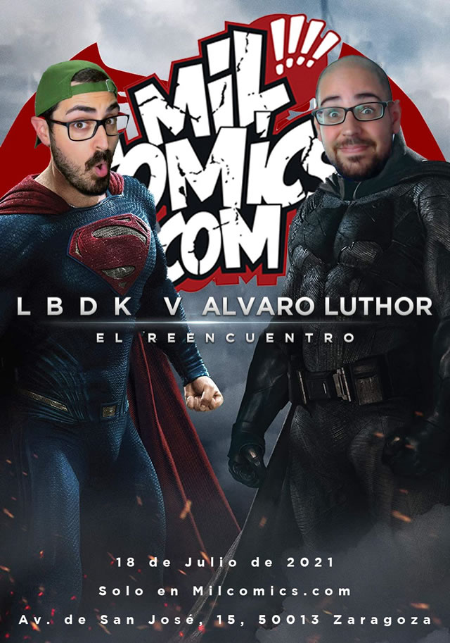 Javier Olivares y Álvaro Luthor de charla en la librería MILCOMICS